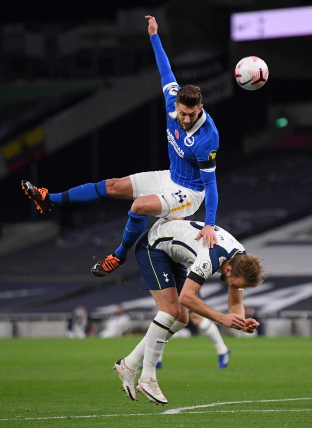 Harry Kane has forged a reputation for winning fouls by backing into jumping defendersCredit: AFP