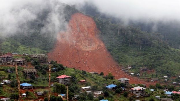 Mudslide at Sierra Leone