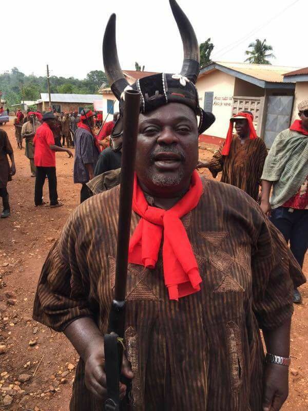 Photos: Anyidoho's Hunter's Attire Draws Laughter On Social Media 