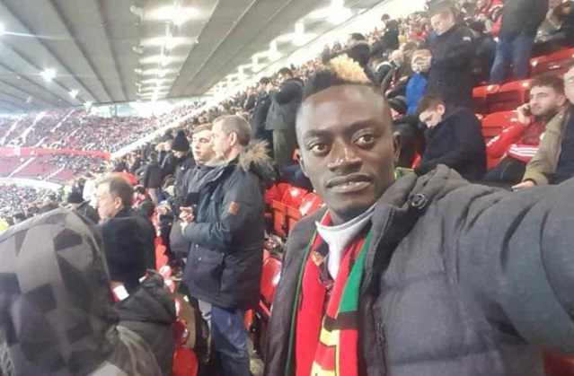 VIDEO: Kwadwo Nkansah Lilwin having fun at Manchester United'd Old Trafford