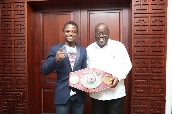 Isaac Dogbe and President Akufo-Addo