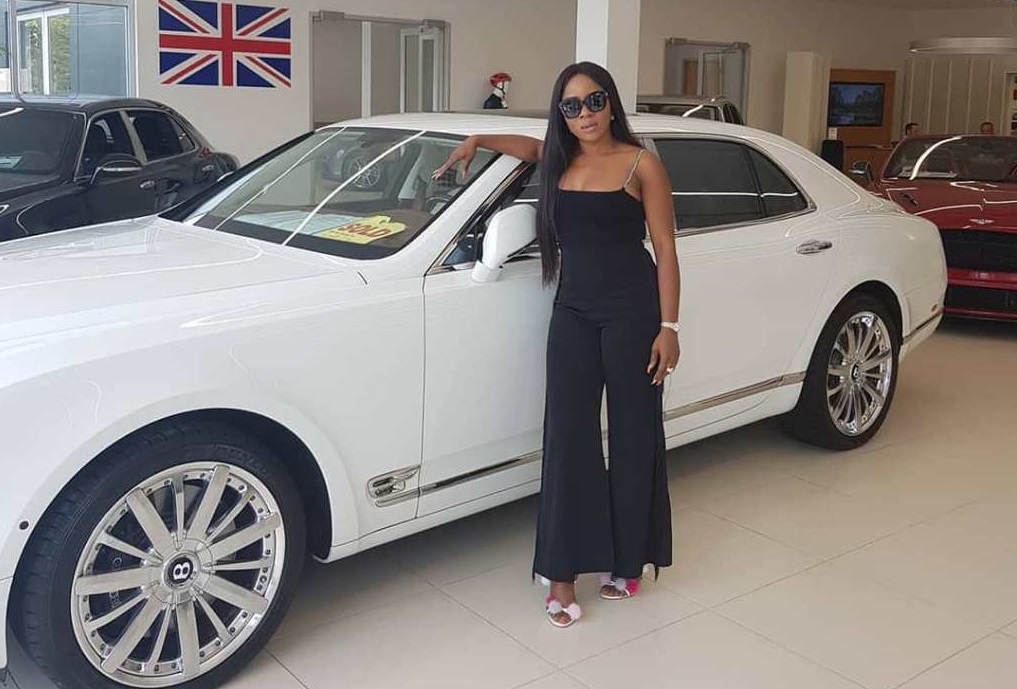 Celebrity blogger acquires brand new Bentley for her newborn son