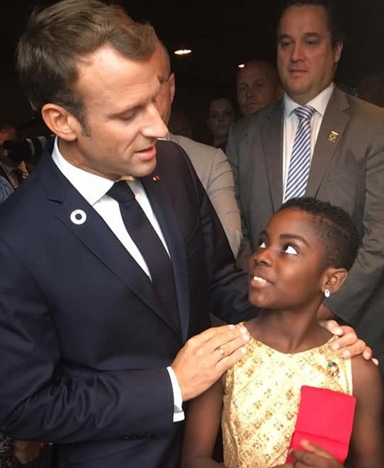 DJ Switch meets president of France in New York 