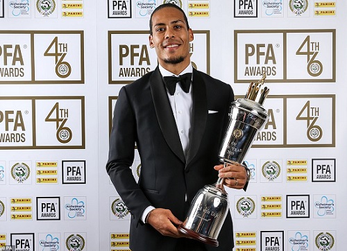 PHOTOS: Van Dijk wins PFA Player of the Year