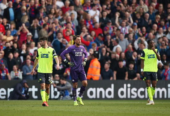 Huddersfield Town relegated from Premier League