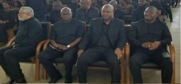 The photo that suggests the bad blood between Mahama and Rawlings