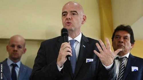 FIFA president Gianni Infantino wants to invest in developing African football