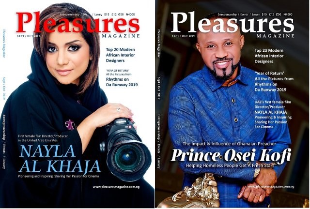 Ghana's Pastor Prince, UAE’s first female film director cover Pleasures Magazine