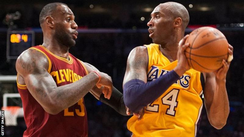 LeBron James came up against LA Lakers legend Kobe Bryant while playing for Cleveland Cavaliers