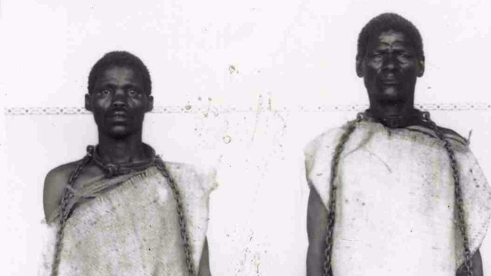 Between 1904 and 1908 tens of thousands of Herero and Nama people were murdered