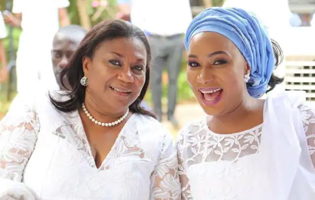 Rebecca Akufo-Addo (L) and Samira Bawumia