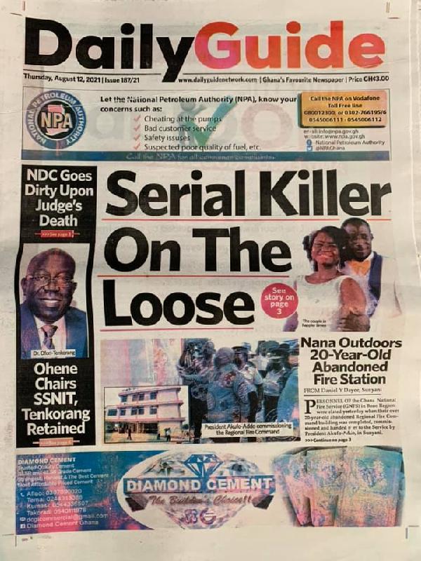 Newspaper Headlines Thursday August 12 21 Prime News Ghana