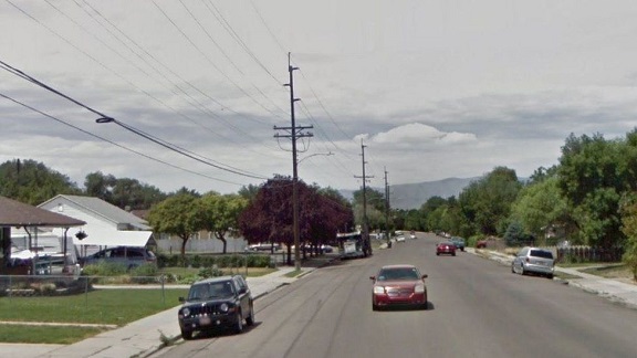 The raid took place at property close to this road in Provo, Utah