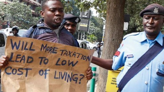 There have been protests against the plans to raise taxes