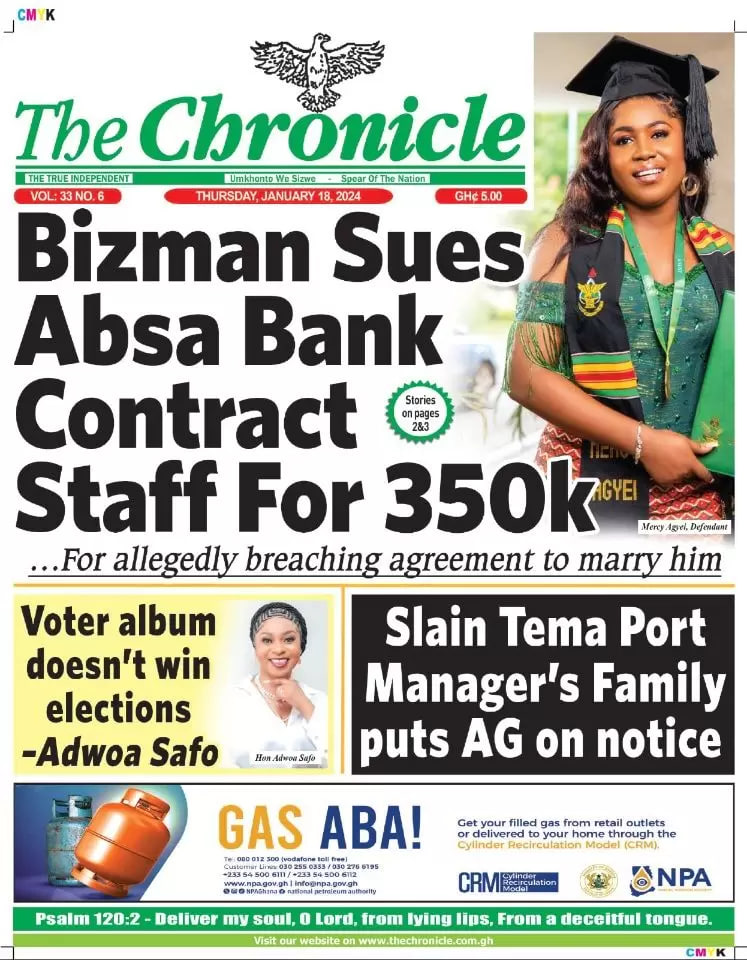 Newspaper Headlines: Thursday, January 18, 2024 - Prime News Ghana