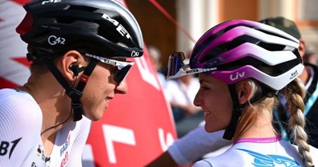 Urska Zigart (right) is the highest ranked Slovenian in the UCI Women's World Tour rankings