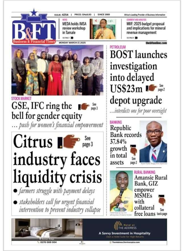 Newspaper headlines: Monday, March 17, 2025 - Prime News Ghana