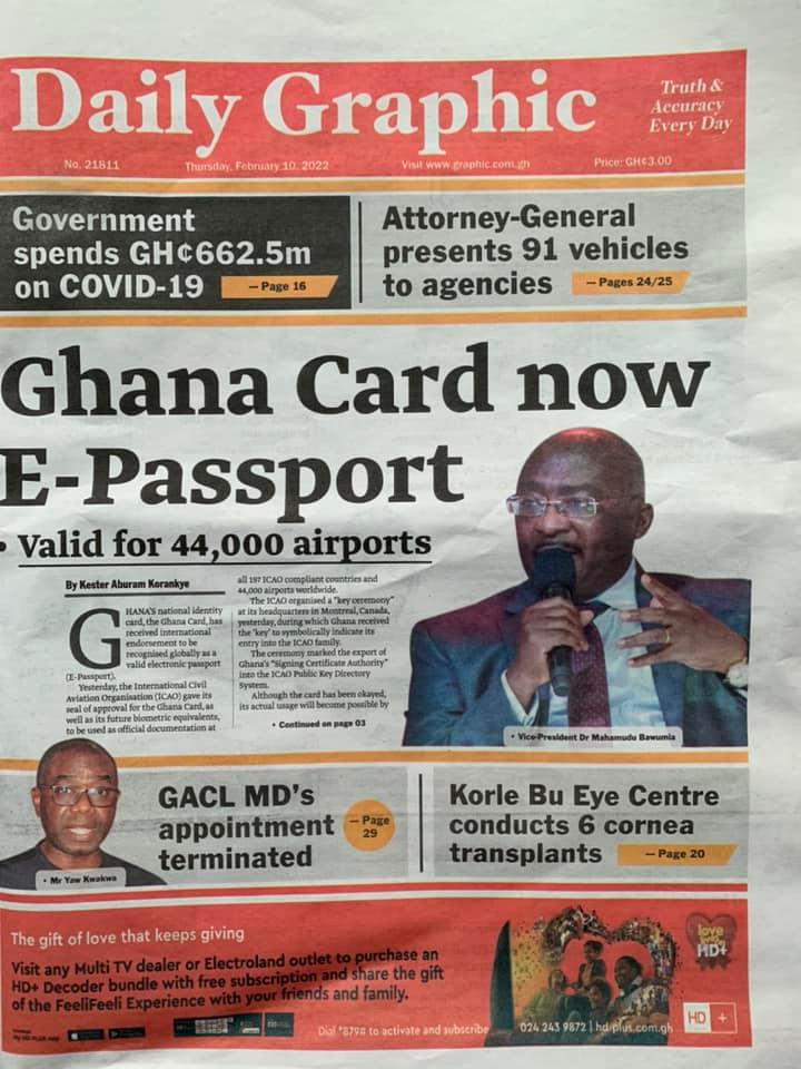 Newspapers Headlines Thursday February 10 22 Prime News Ghana