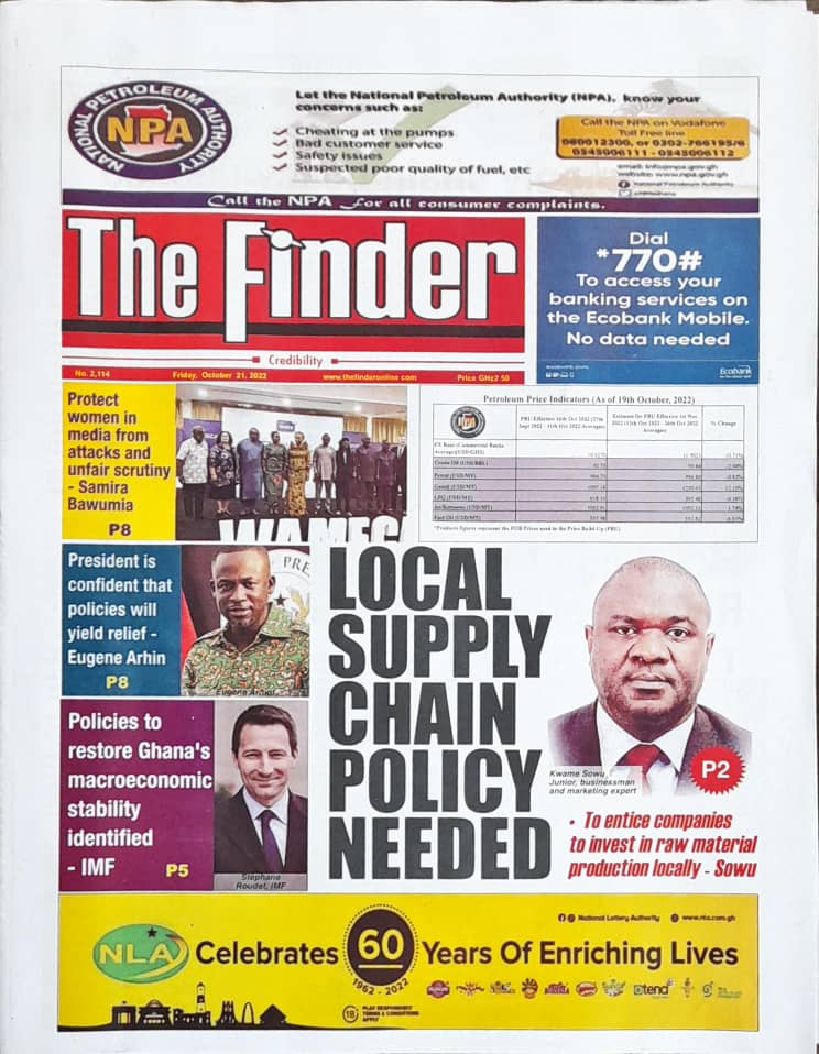 Newspapers headlines: Friday, October 21, 2022 - Prime News Ghana