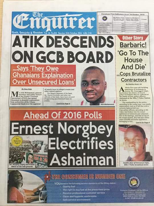 Today Newspaper Front Pages Prime News Ghana