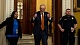 Democratic Senate Majority Leader Chuck Schumer gives a thumbs up walking out of the Senate Chamber